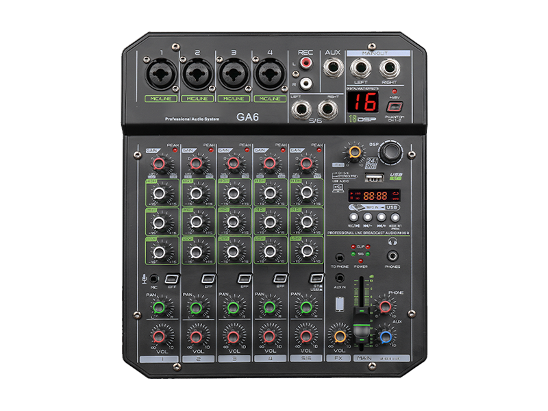 SB-GA4-LIVE GA6 6-Channel Professional Audio Mixer